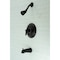 Kingston Brass KB3630NDL Tub and Shower Faucet, Matte Black KB3630NDL - alternate 2